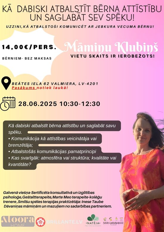 Pasākums māmiņām 28.06
