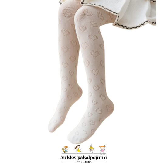 Zeķubikses sirds formiņām-BALTAS 7-12g