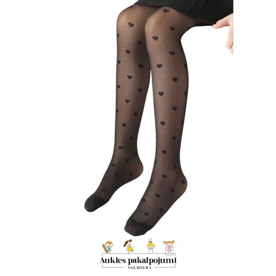 Plānās zeķubikses sirds formiņām-MELNAS 3-6g