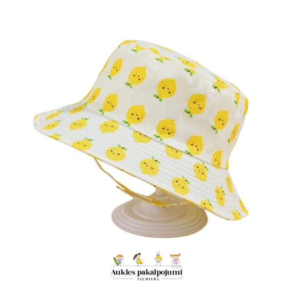 citrona cepure ar klipšiem