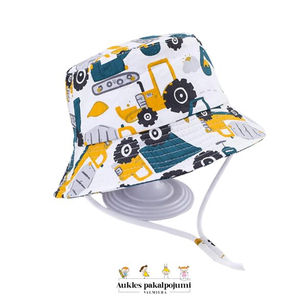 Kokvilnas traktora cepurīte