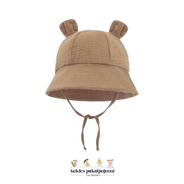 Muslina tipa cepure-brūna