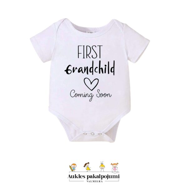 First grandchild bodijs unisex 3-6m