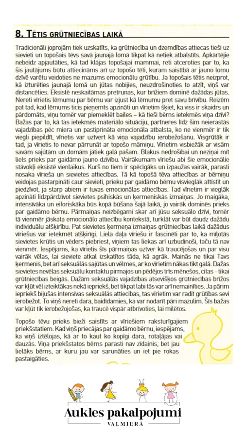 Tētis grūtniecības laikā